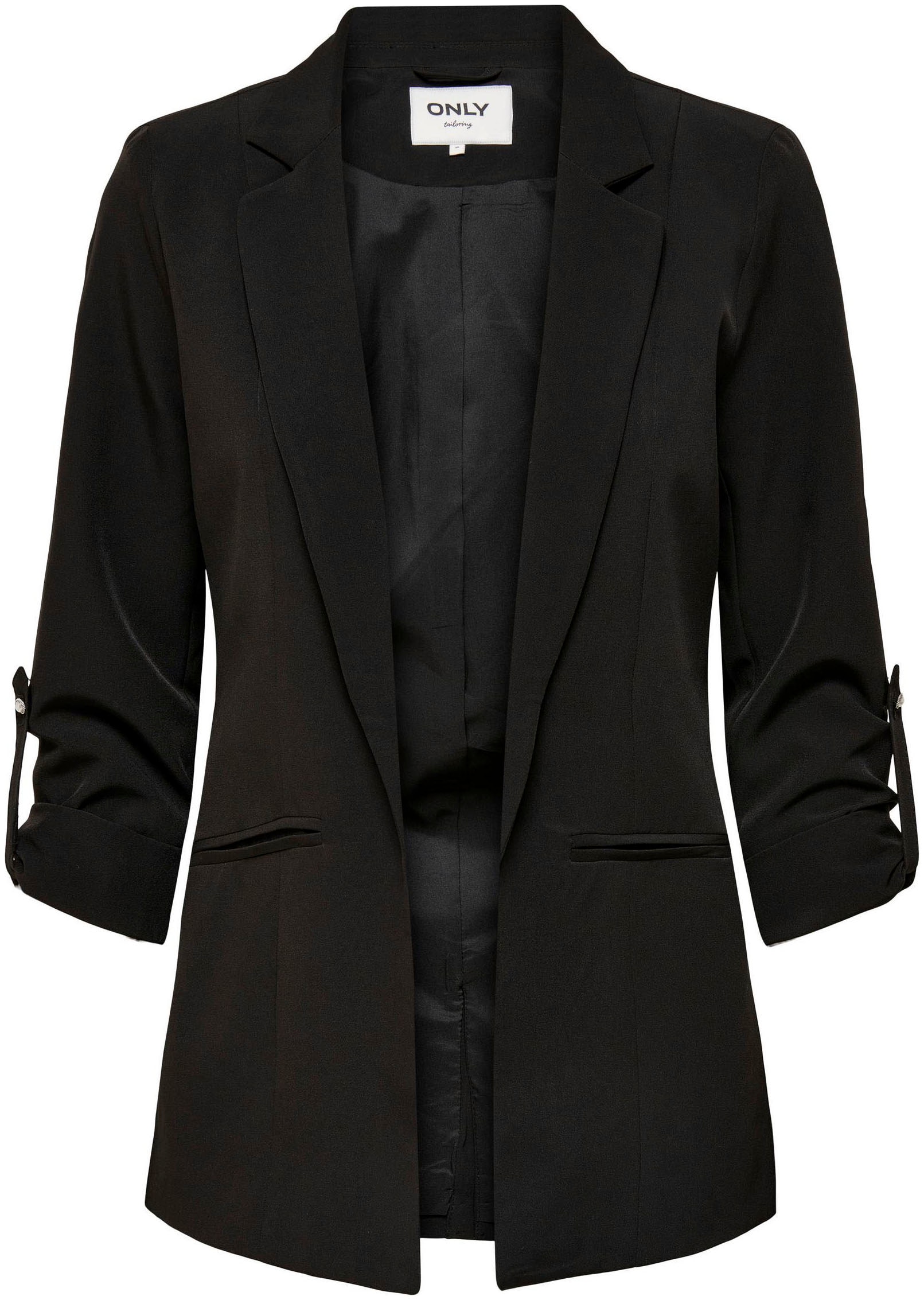 ONLY Kurzblazer »ONLKAYLE-ORLEEN 3/4 BLAZER TLR NOOS« Materialmix, regular fit
