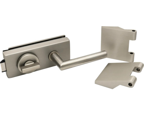 Pertura glazen deurbeslag Studio/Kantoor Loki WC aluminium geanodiseerd roestvrij staal kleur