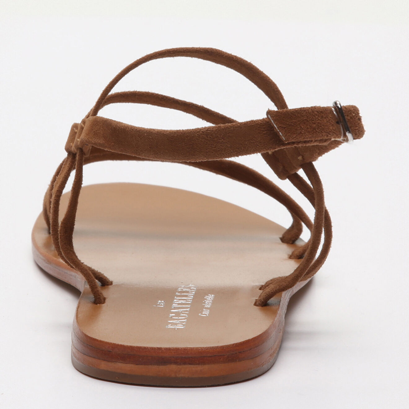 Les Bagatelles Sandales en Cuir Peyton camel/marron