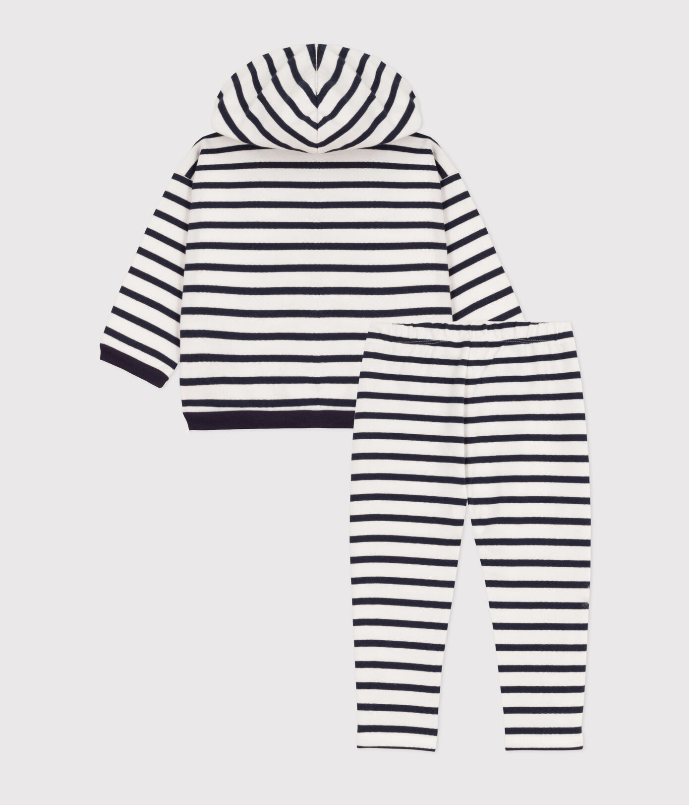 Ensemble rayé marinière en jersey épais bébé