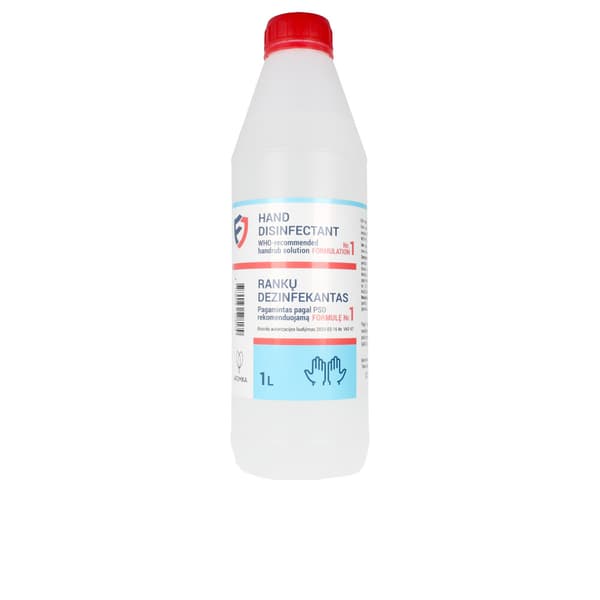 HAND DISINFECTANT HAND SANITIZING HAND SANITIZER handrub solution 80% alcohol 1000 ml