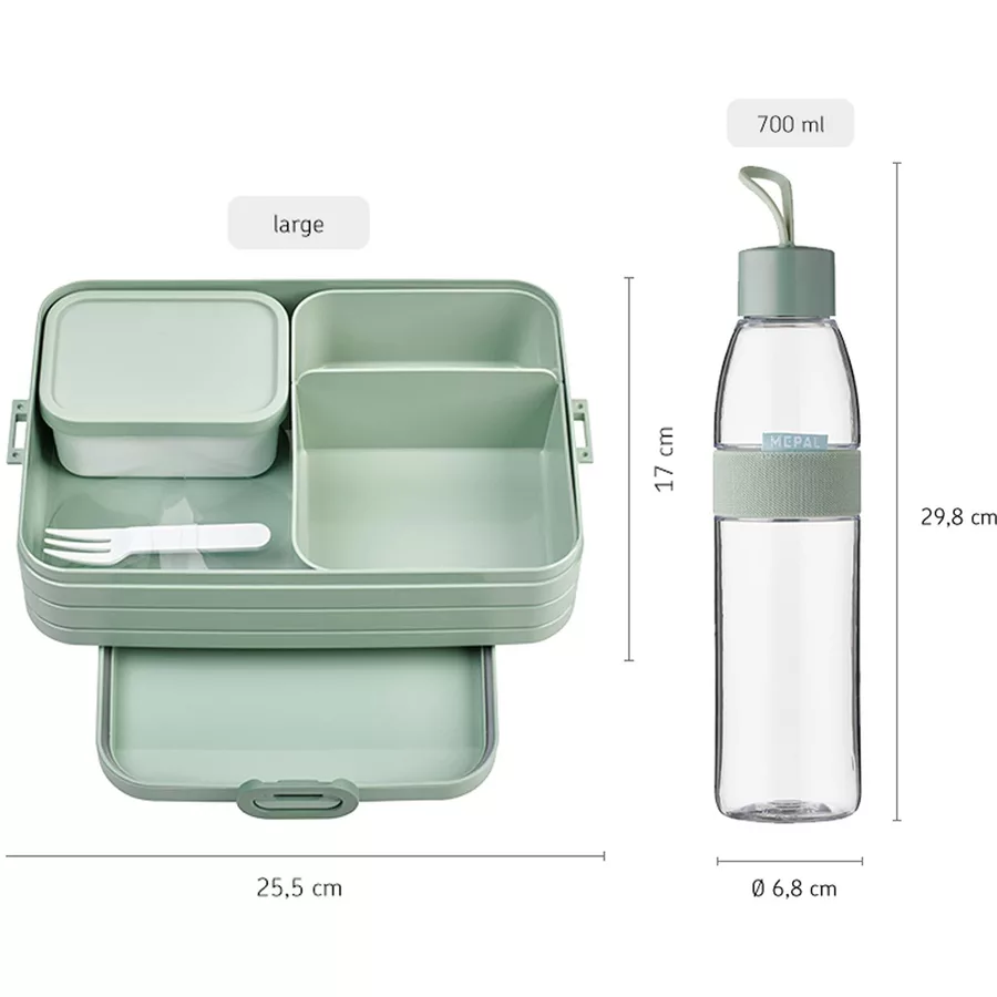 Mepal Lunchset Large Ellipse + TAB 2er Set dunkelblau