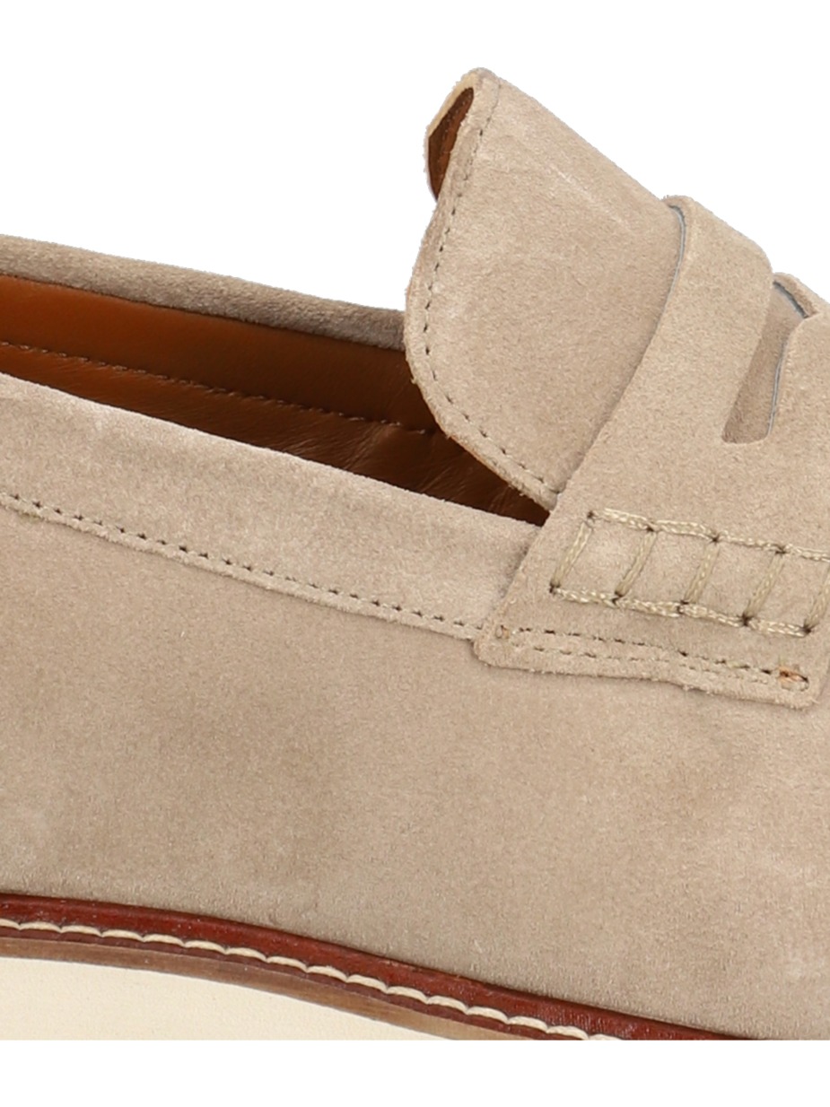 Veloursleder Slipper