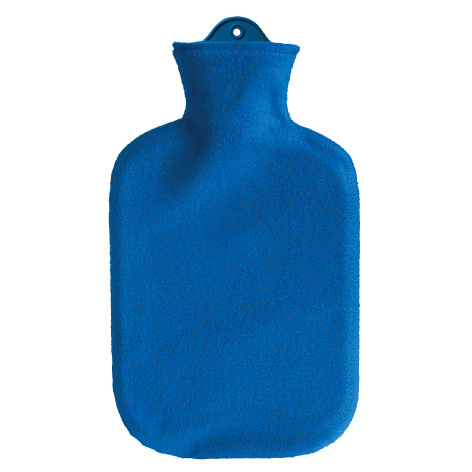 SAENGER Wärmflasche<br>1 Stück, 2l, Fleecebezug blau