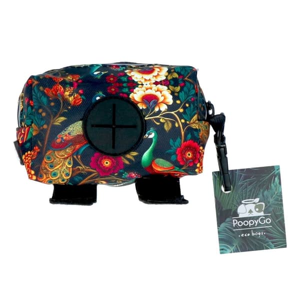 PoopyGo Poop bag dispenser Peacock (rød)