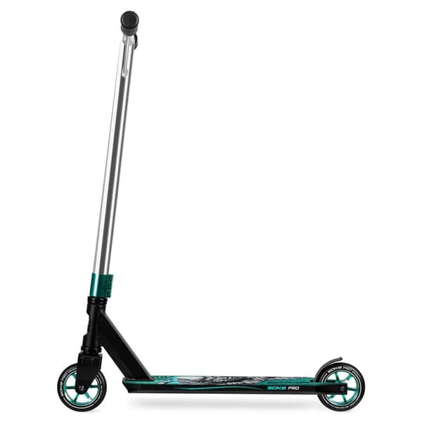 Profesjonell triksscooter SOKE PRO Sølv-Turkis