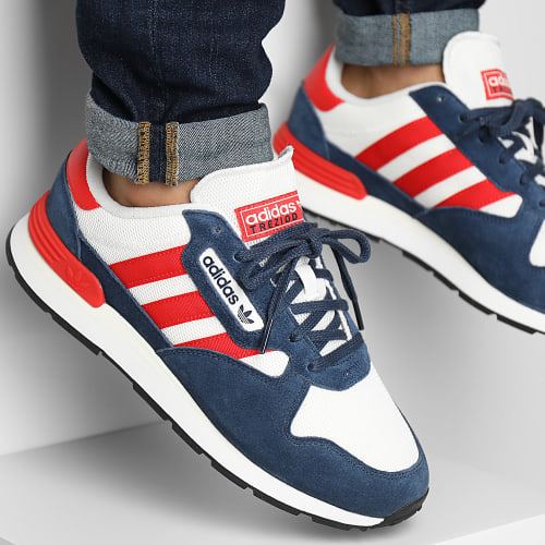 Baskets Treziod 2 IG5038 Collegiate Navy Red Cloud White