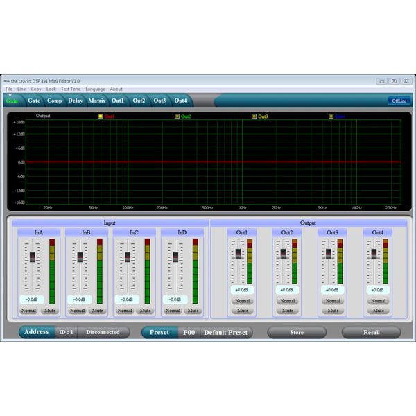 the t.racks DSP 4x4 Mini Amp