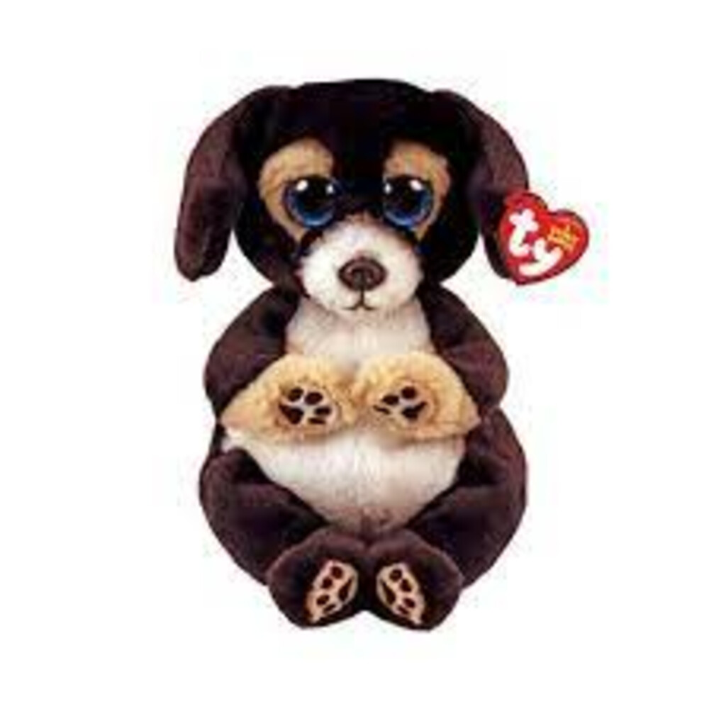 TY Beanie Babies Bellies Ranger Black Dog 15 cm