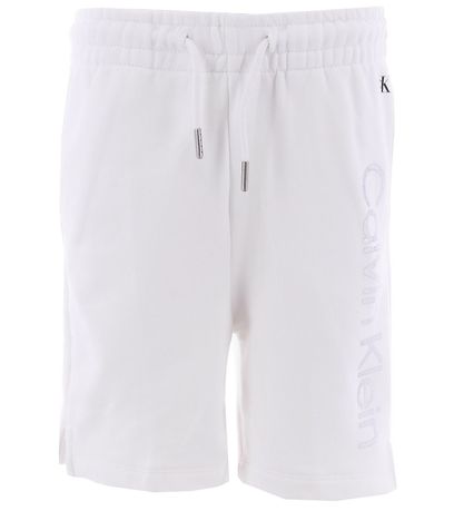 Calvin Klein Sweatshorts - Bright White/Silber
