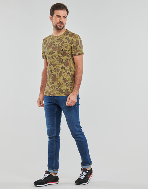 Polo Ralph Lauren - T-SHIRT AJUSTE AVEC POCHE EN COTON Kaki / Camuflaje