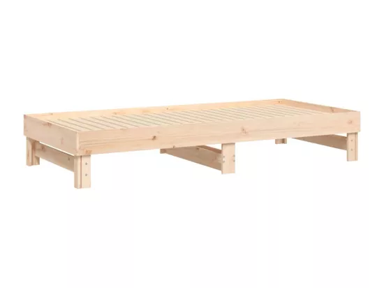 Lit coulissant 2x(90x200) cm Bois de pin massif