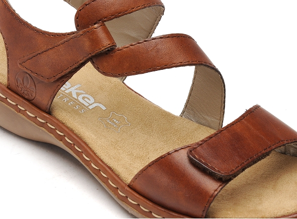 Rieker nu pieds plats femme 659c7 marron