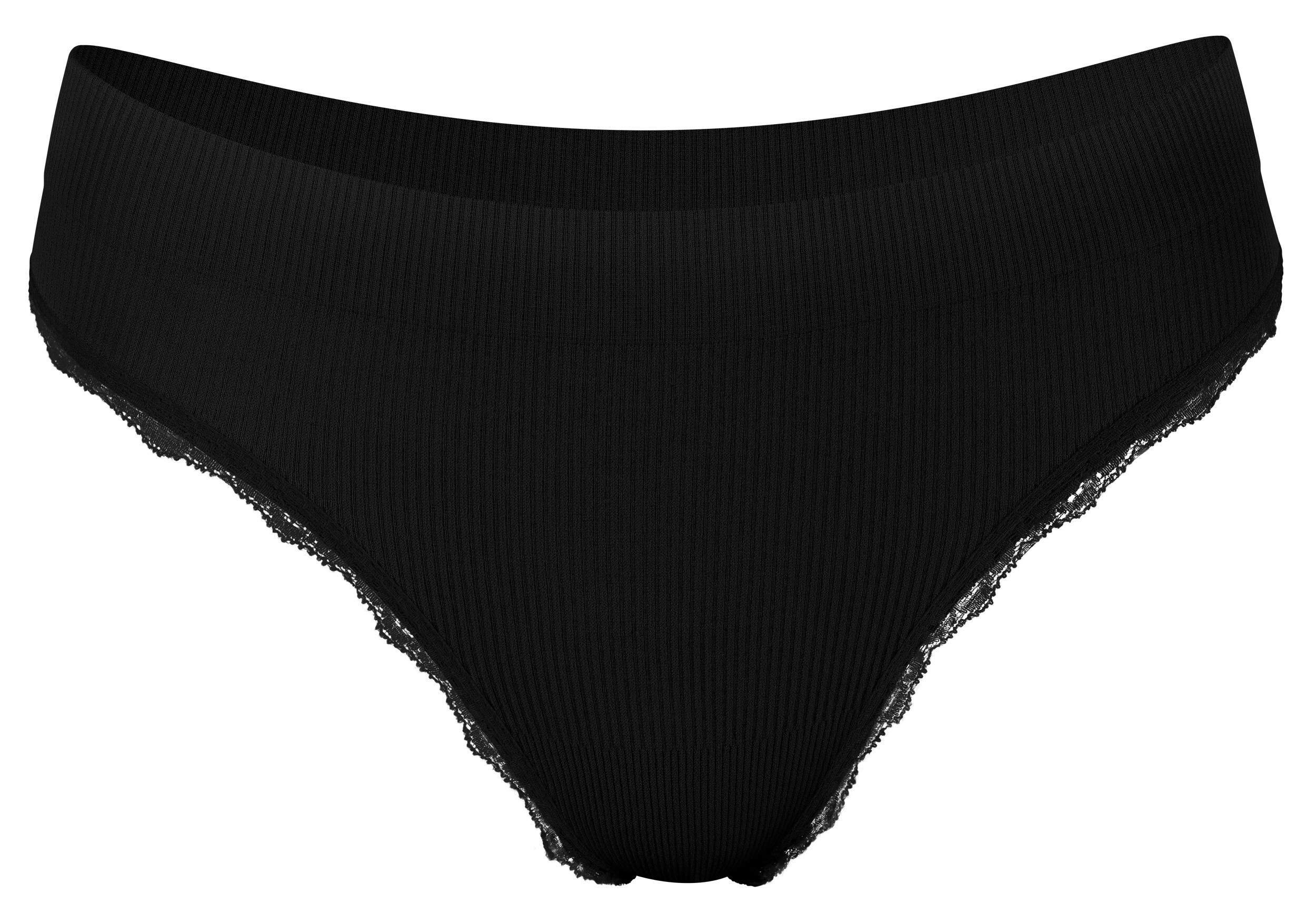 Yenita® String-Tanga mit Spitze Ribbed Collection