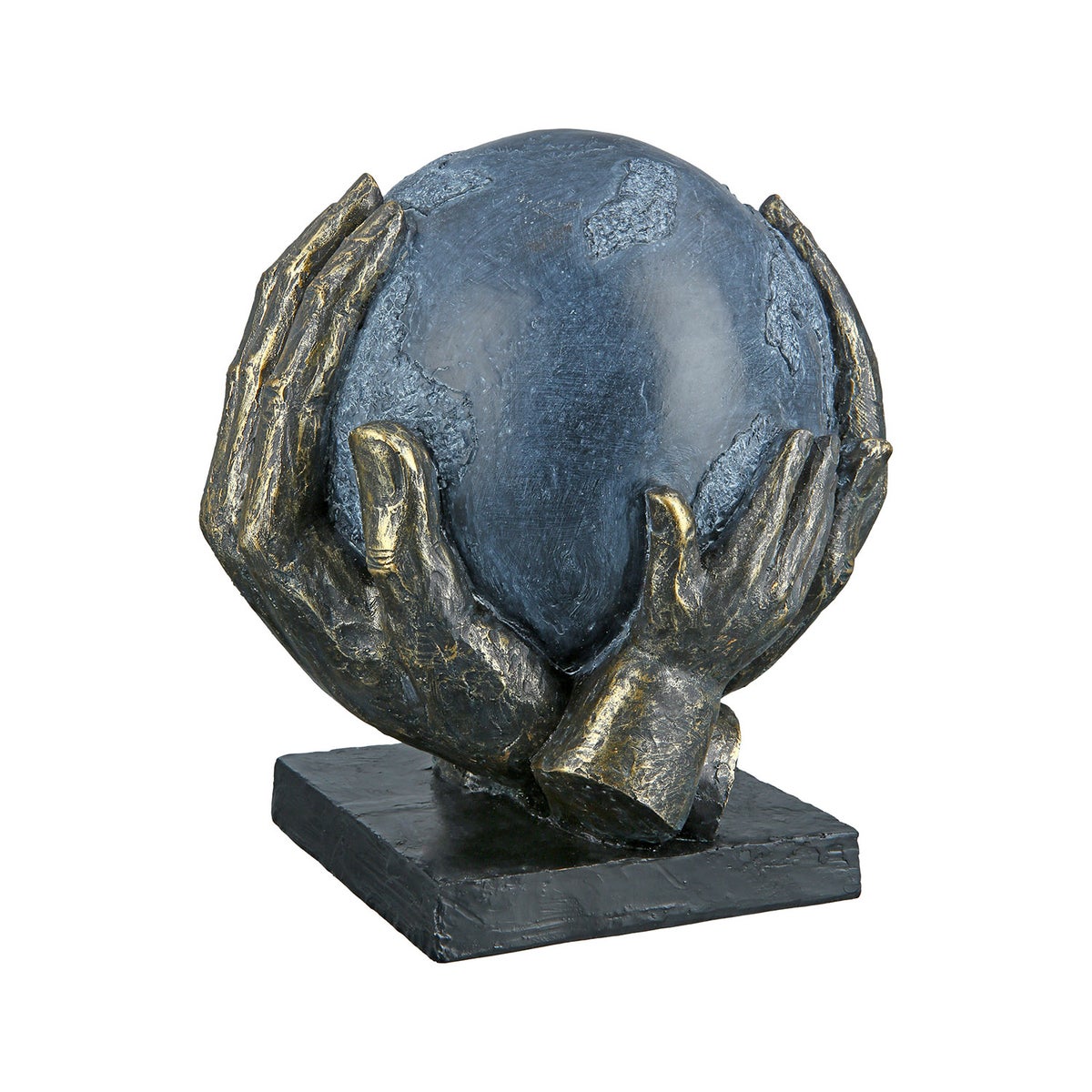 Sculptuur GILDE Decoratie Hoogte 19cm Breedte 18cm bronskleurig, grijs kunsthars