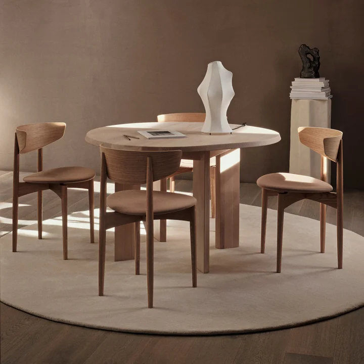 Ferm Living - Tarn Esstisch, 115 cm, Buche dunkel gebeizt