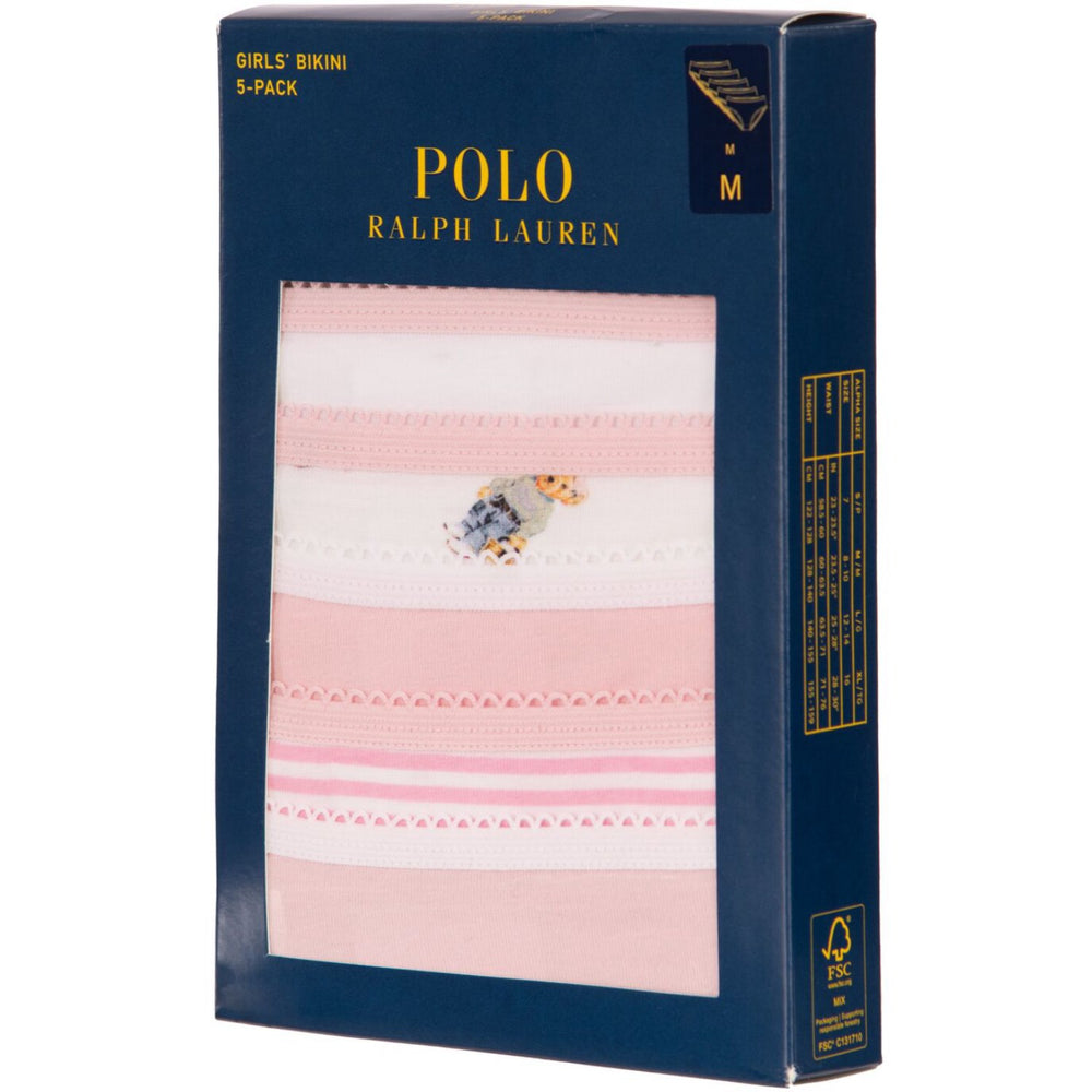 Køb Polo Ralph Lauren Hint Of Pink Polo 5 Pack Bikini Brief