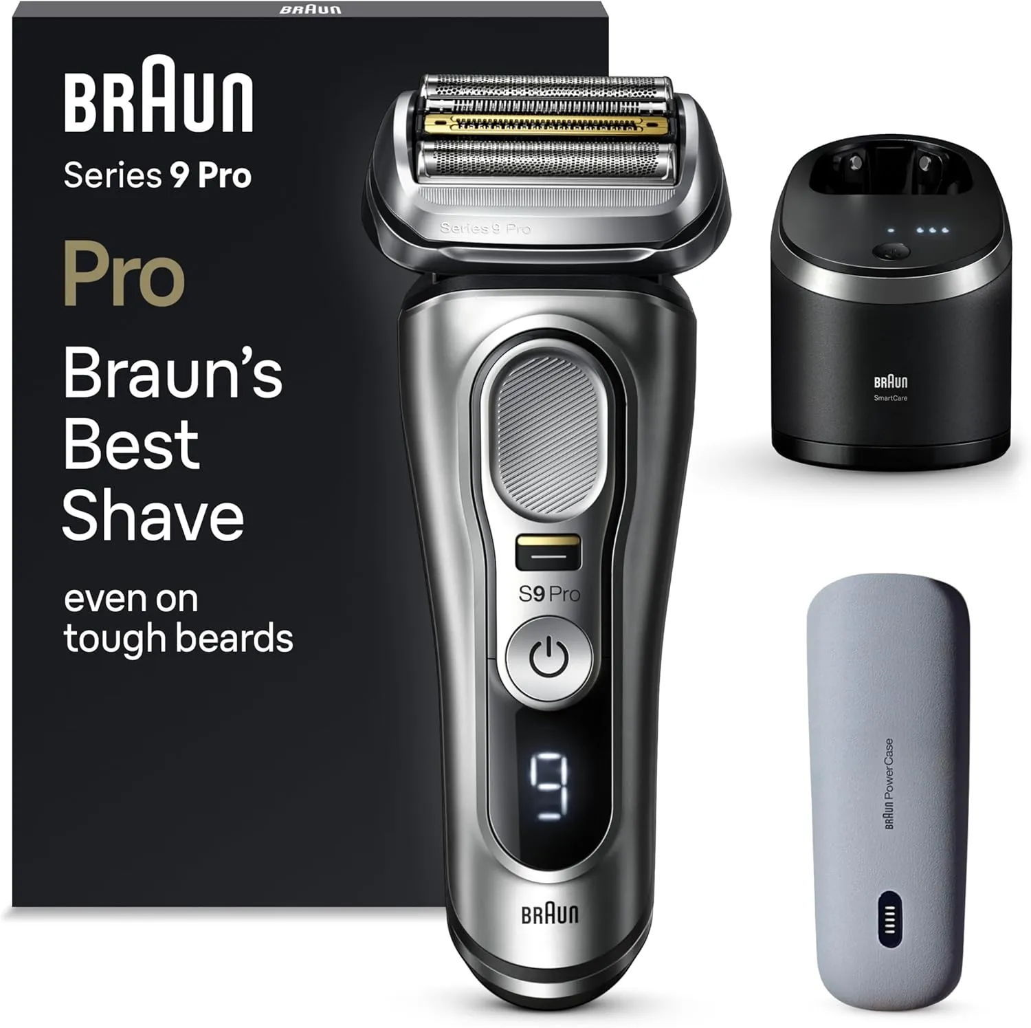 Braun Series 9 Pro Premium Elektrorasierer, 9497 cc, Silber