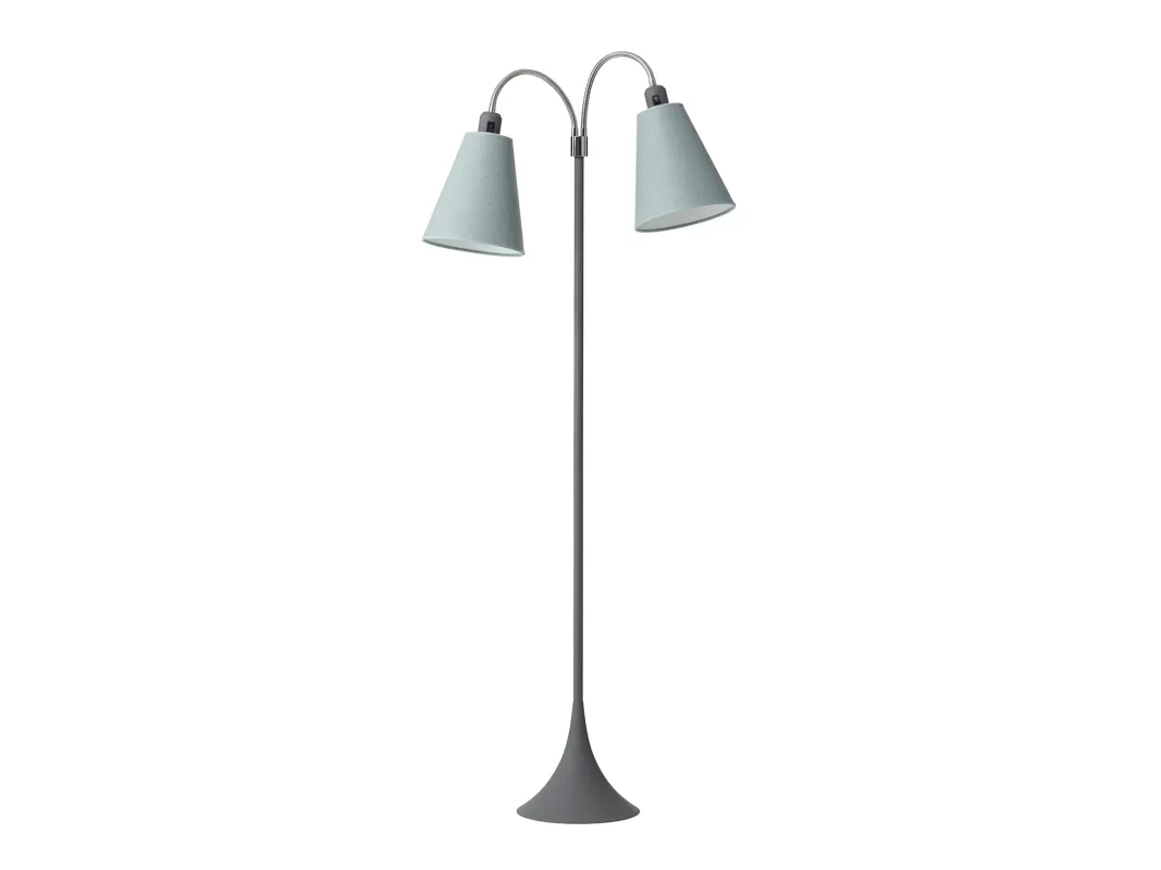 Nielsen Light Fodgænger Gulvlampe m/afb. på arme - Soft Grå - Uden skærme
