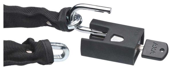 AXA Cadenas À Chaîne Clinch  105 Cm / Ø7 5Mm - Noir (Emballage De Vente Au Détail)