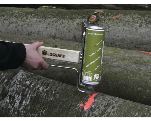 Markeerapparaat/markeermeter Logsafe incl. 1 bus markeerspray, 1m
