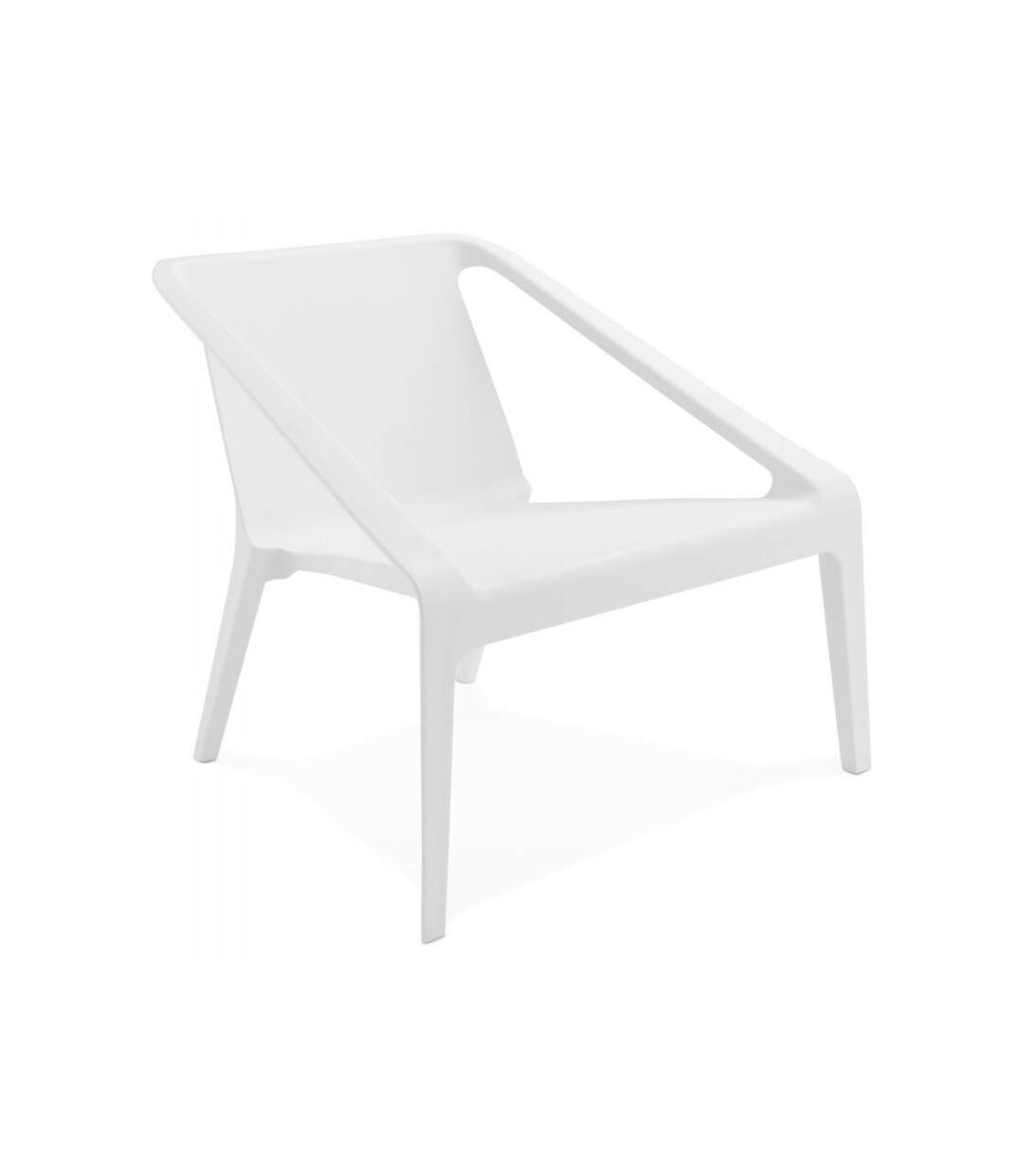 Paris Prix - Fauteuil De Jardin hyppe 74cm Blanc