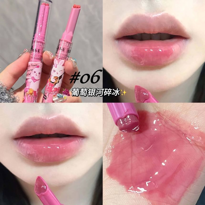 Gege Bear - Set van 3: Hartvormige lipgloss (4-6)