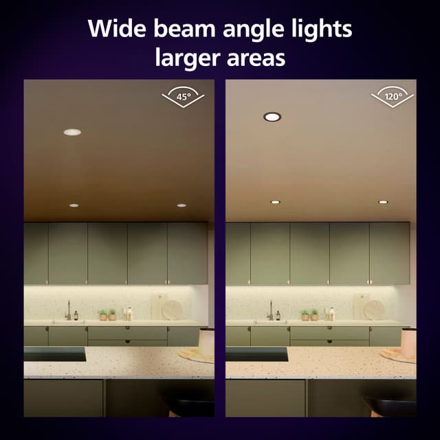 Philips Hue WCA Slim lille indbygget LED-lampe (sort)