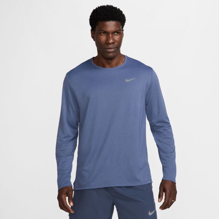 Nike Herre T-shirts Dri-FIT UV Miler Long Sleeve Tee Blå
