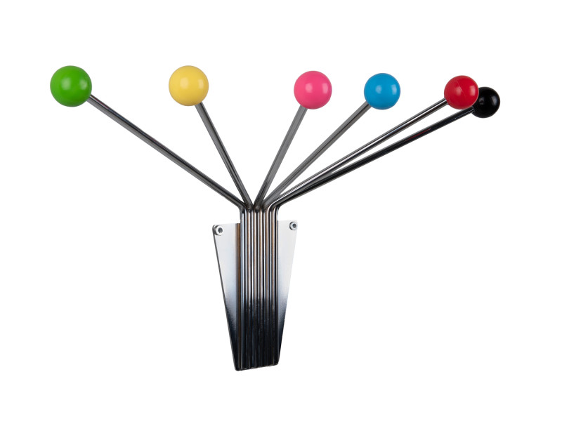 Hat Rack Neptune Chrome w. Coloured Balls Large