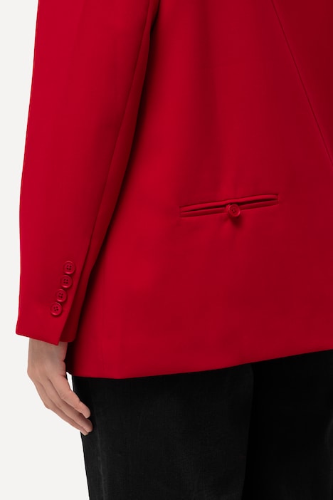 Blazer, Oversized, Reverskragen, Polyesterfutter