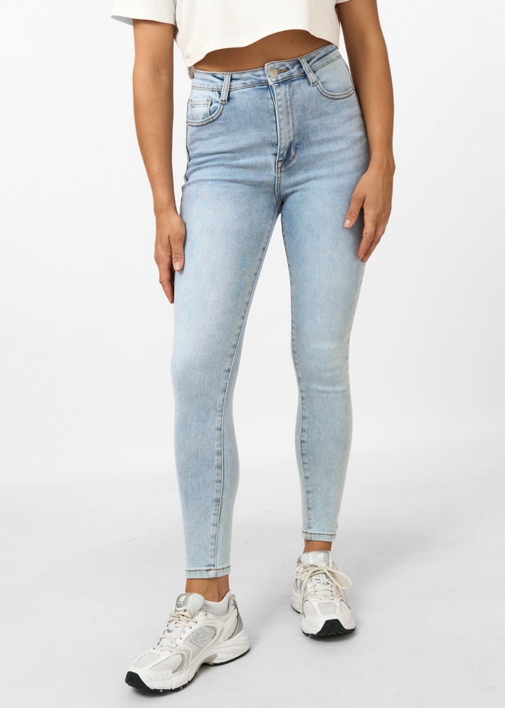 Skinny jeans sky blauw