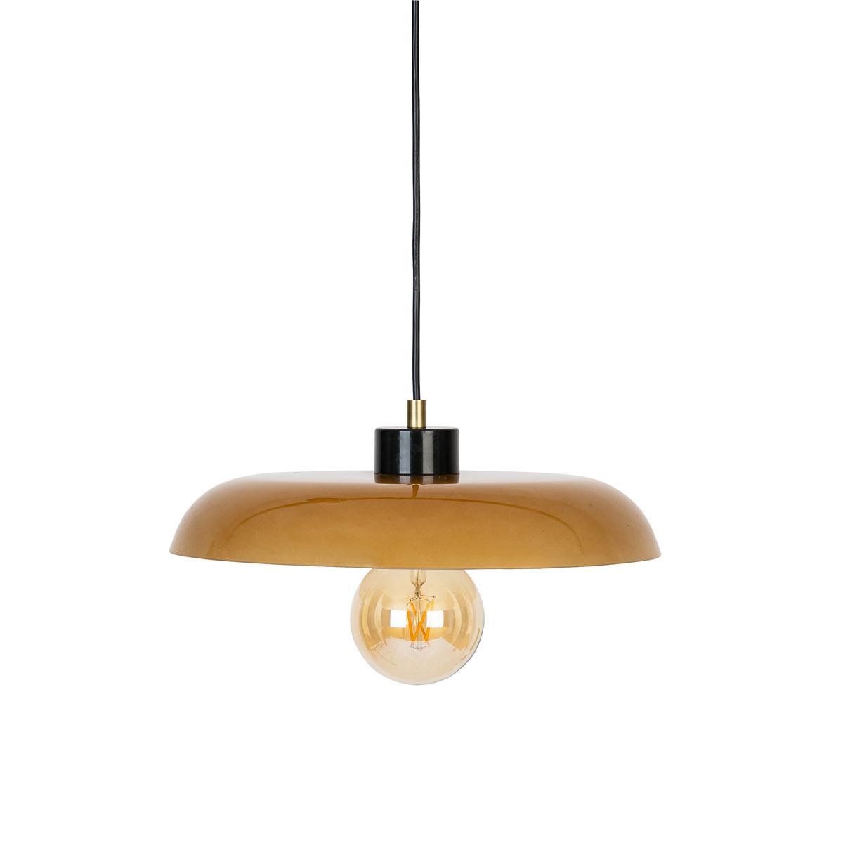 SUSPENSION JODY VERRE AMBRE D.35CM