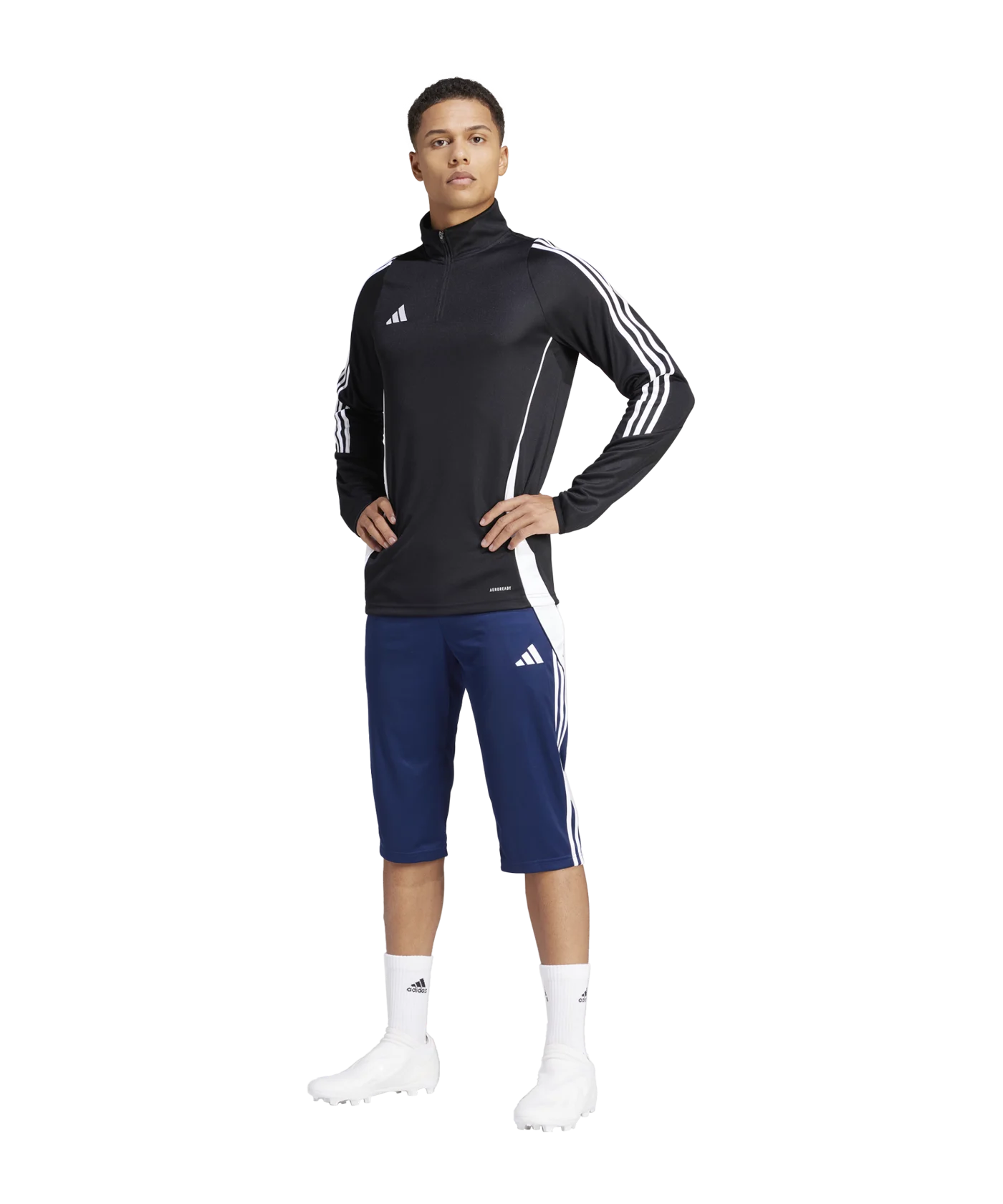 adidas Tiro 24 3/4 Jogginghose Blau Weiss