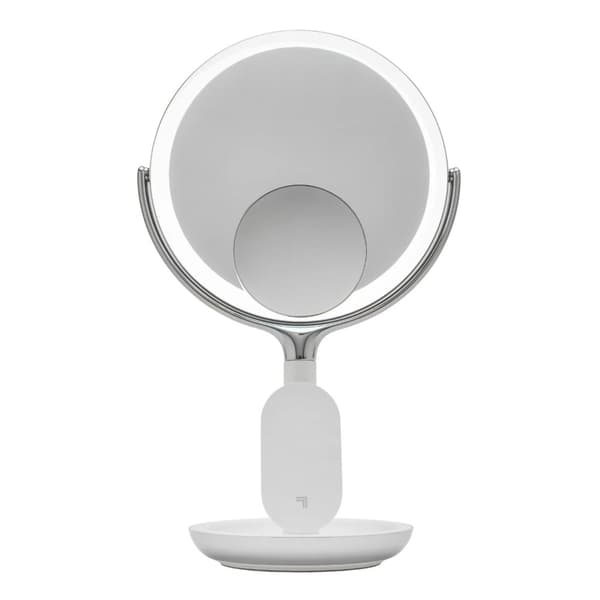Sharper Image sminkespeil med lys og trådløs lader