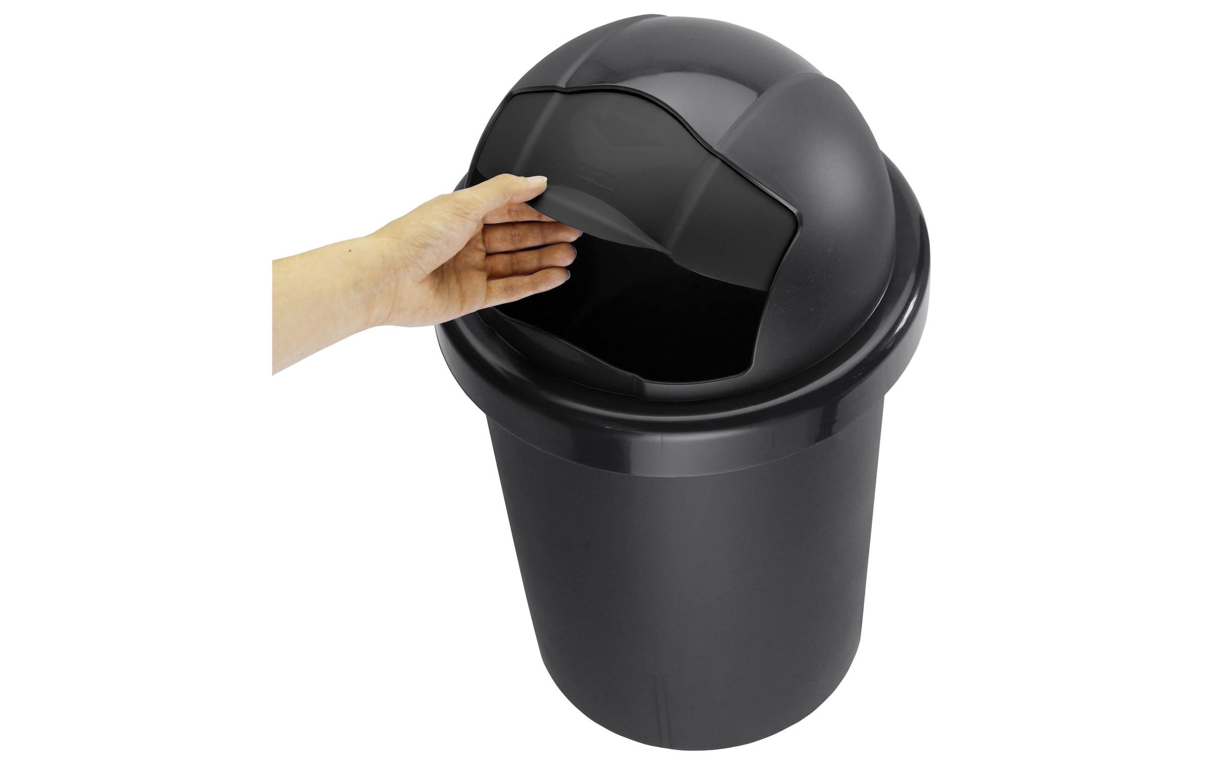 ROTHO Mülleimer »Roll Bob 30 Liter schwarz« 1 Behälter