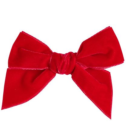 Condor Haarspange - Velours - Schleife - 10x10 cm - Rot
