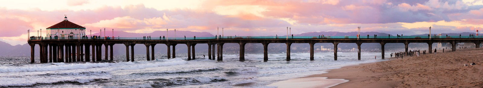 Manhattan Beach Pier by Larry Yust - Limited Edition. Edition of: 150. Signed.