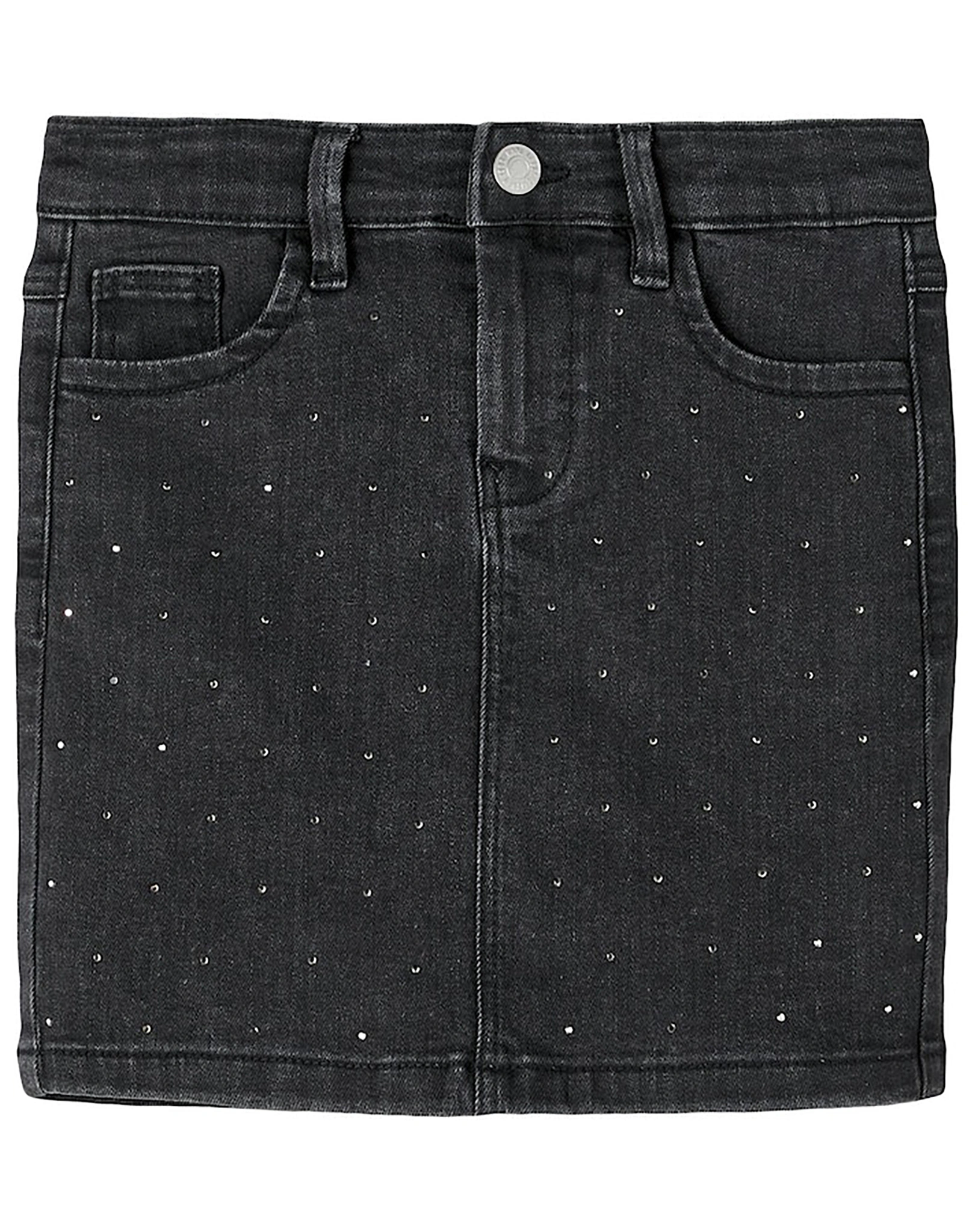 Jeans-Rock NKFSIA DOTS in black denim