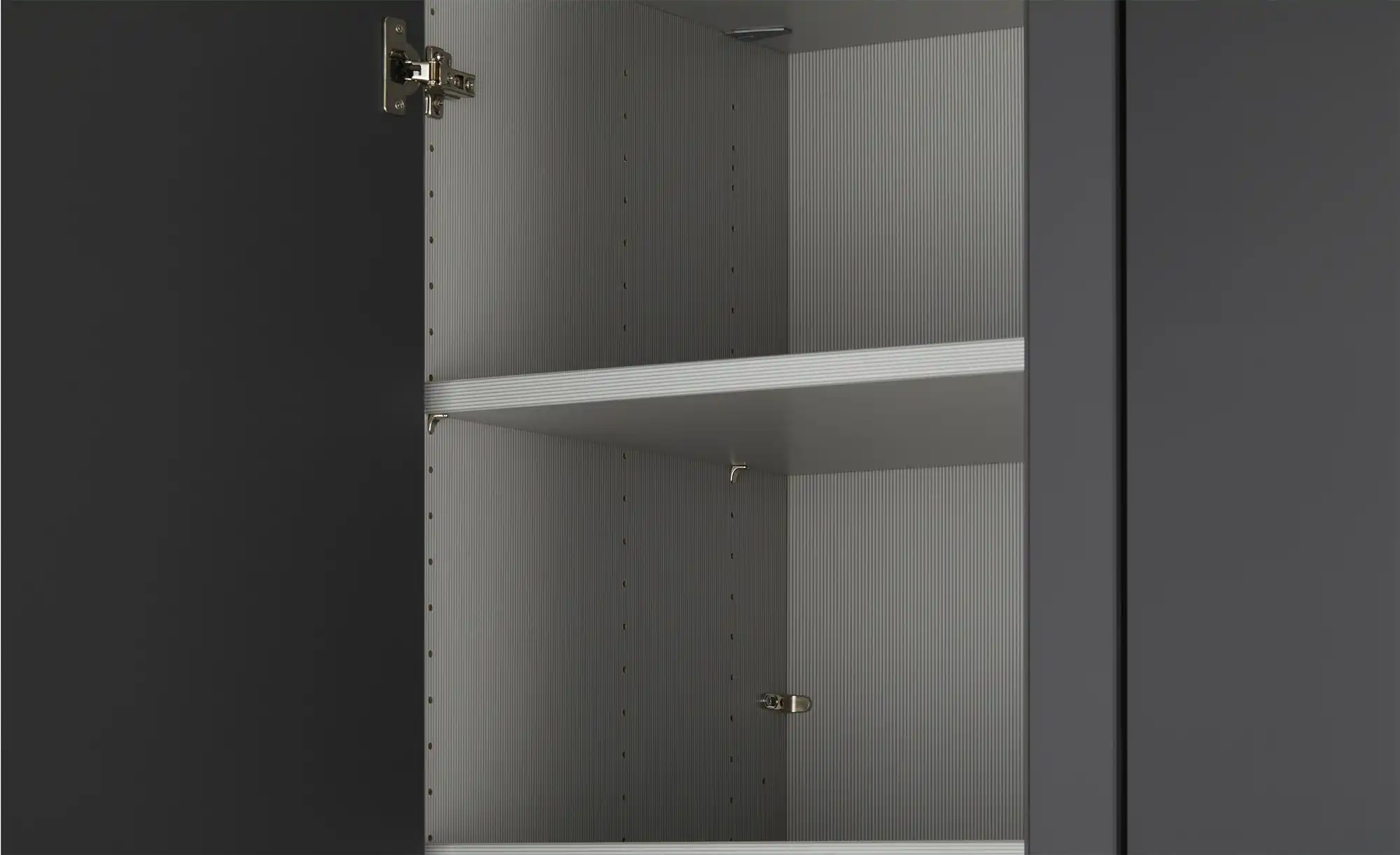 Drehtürenschrank 300 cm mit Glastüren Uma