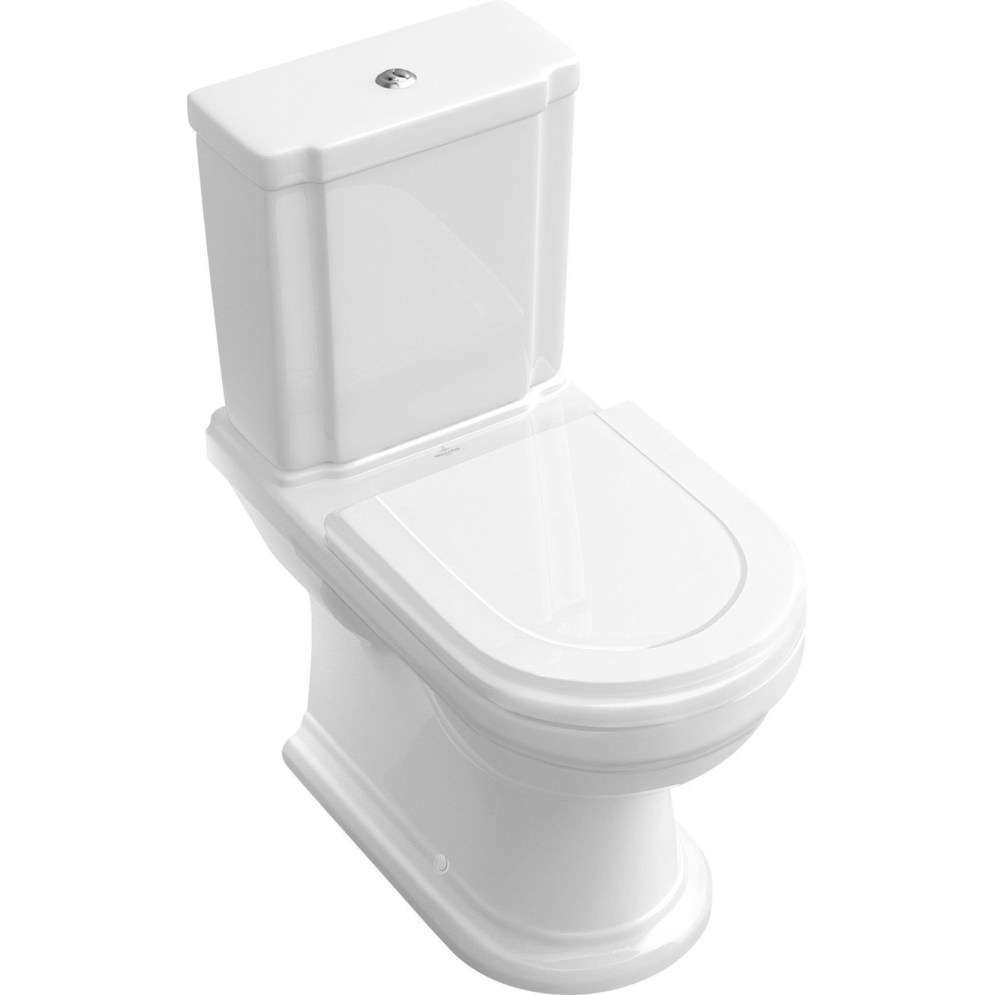 Villeroy & Boch Hommage softclose toiletzitting met RVS scharnieren wit glans