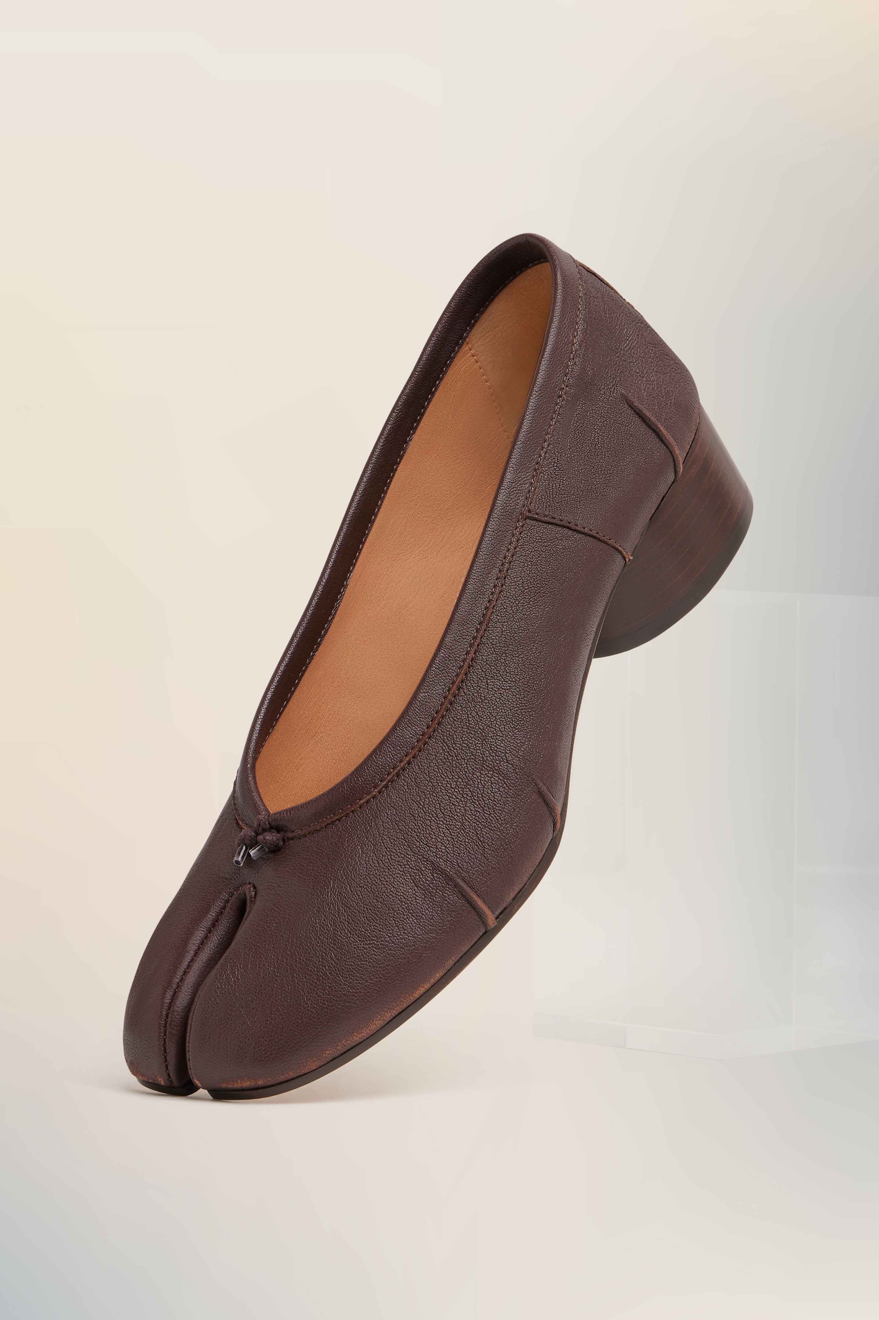 Nouvelles ballerines Tabi marron - femme Marron
