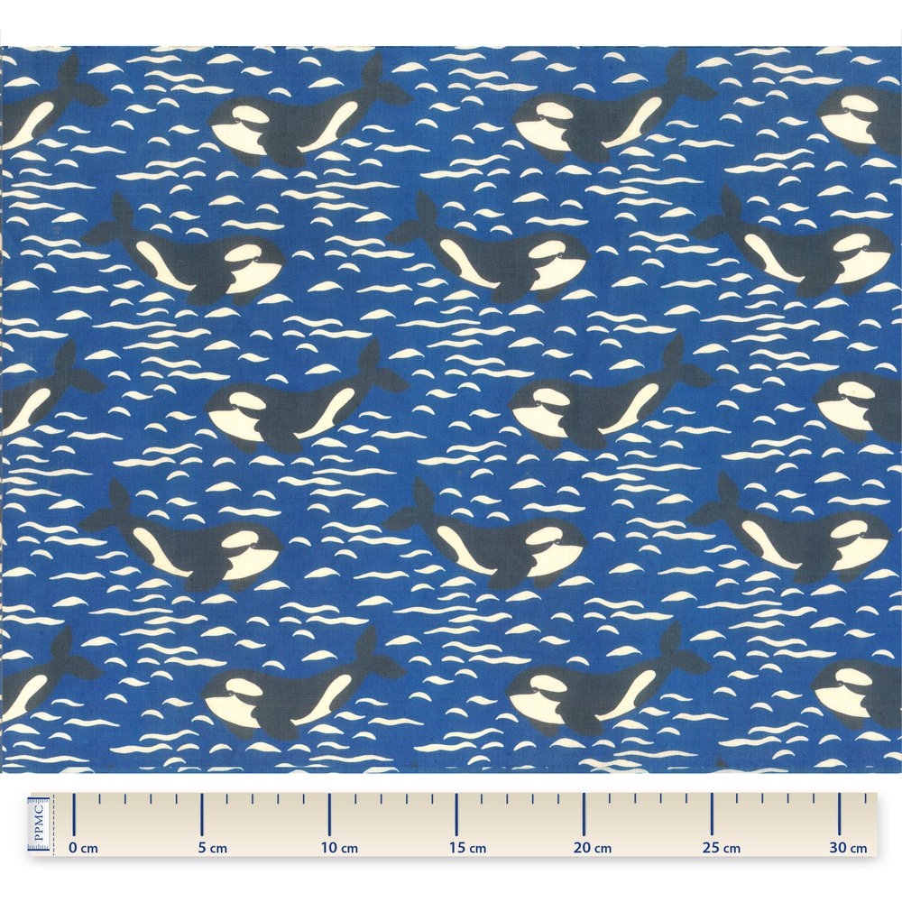 Coupon Tissu 50 Cm Orque Bleue