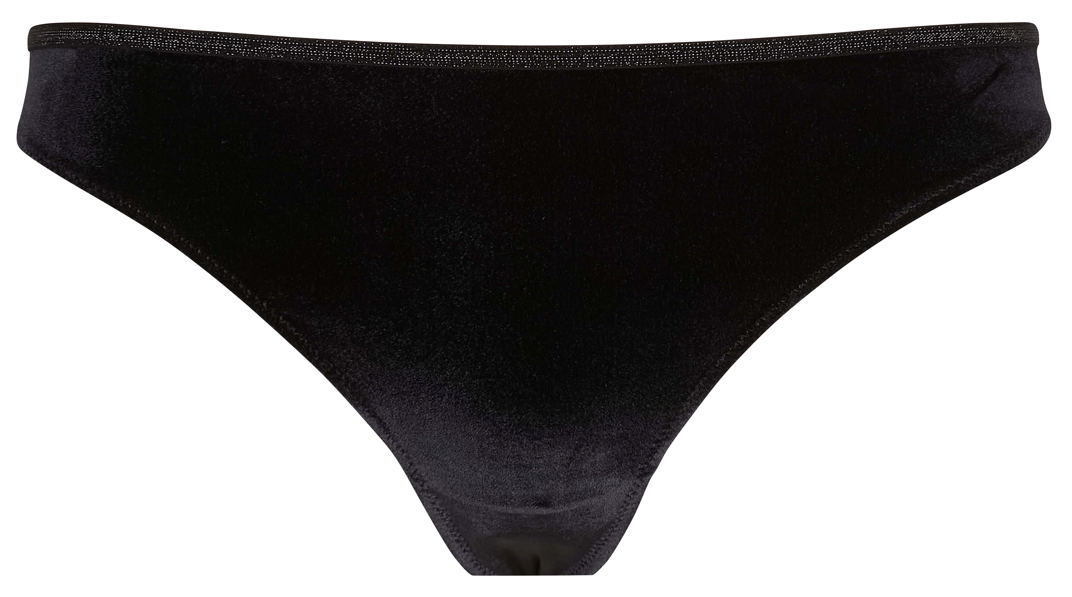 GEORGIA - Tanga velours | Noir