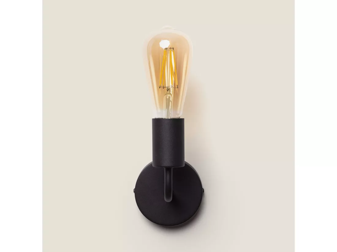 Lampe Murale Métal Jayso Noir