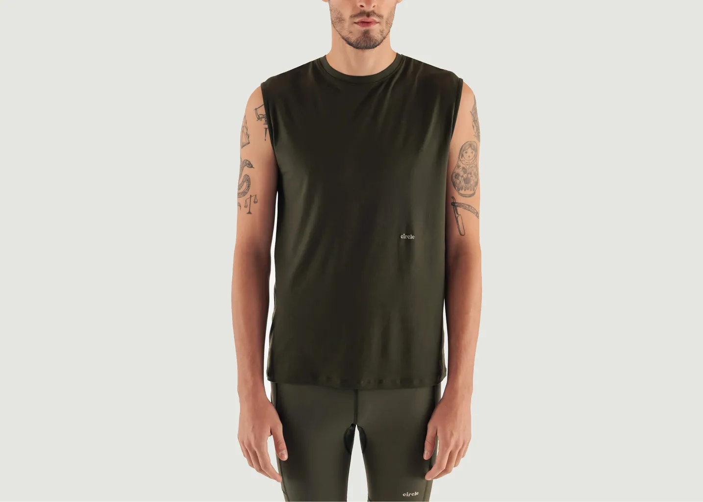 Teeshirt muscle tee sans manches Circle Sportswear