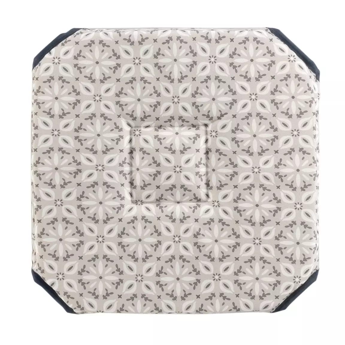 Galette de chaise carrée Eros Grise