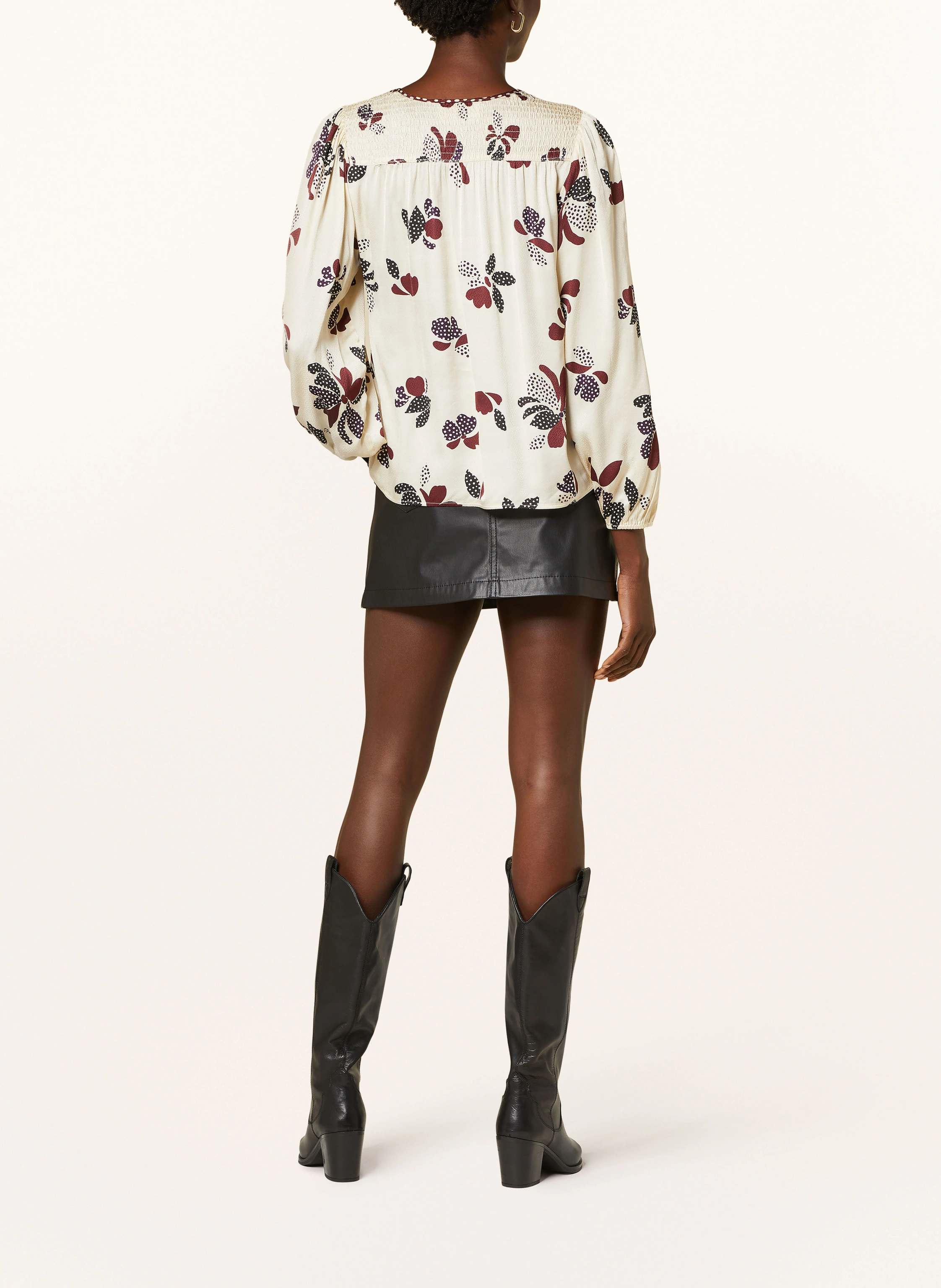 ba&sh Blusenshirt DIKY aus Satin mit Volants