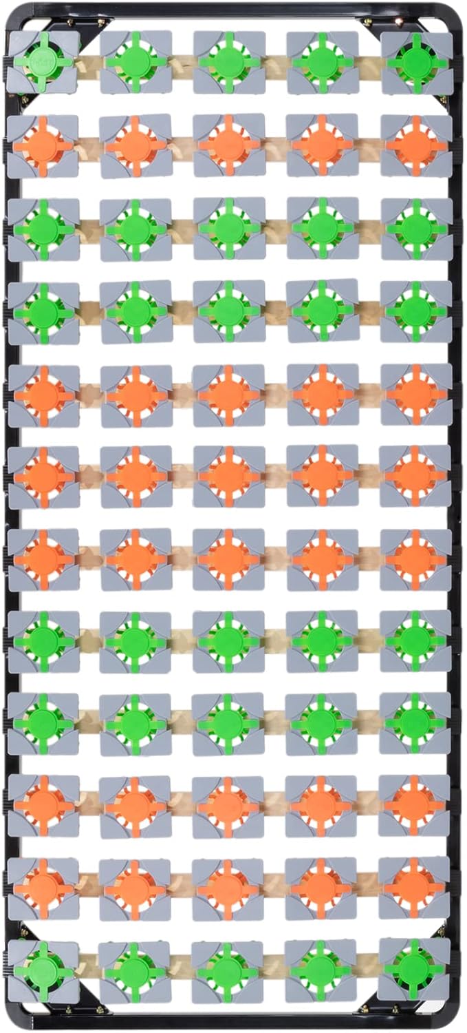 i-flair Tellerlattenrost 80x200 cm, Lattenrahmen Ergo IF57 mit Tellerfedern - für alle Matratzen und Betten geeignet
