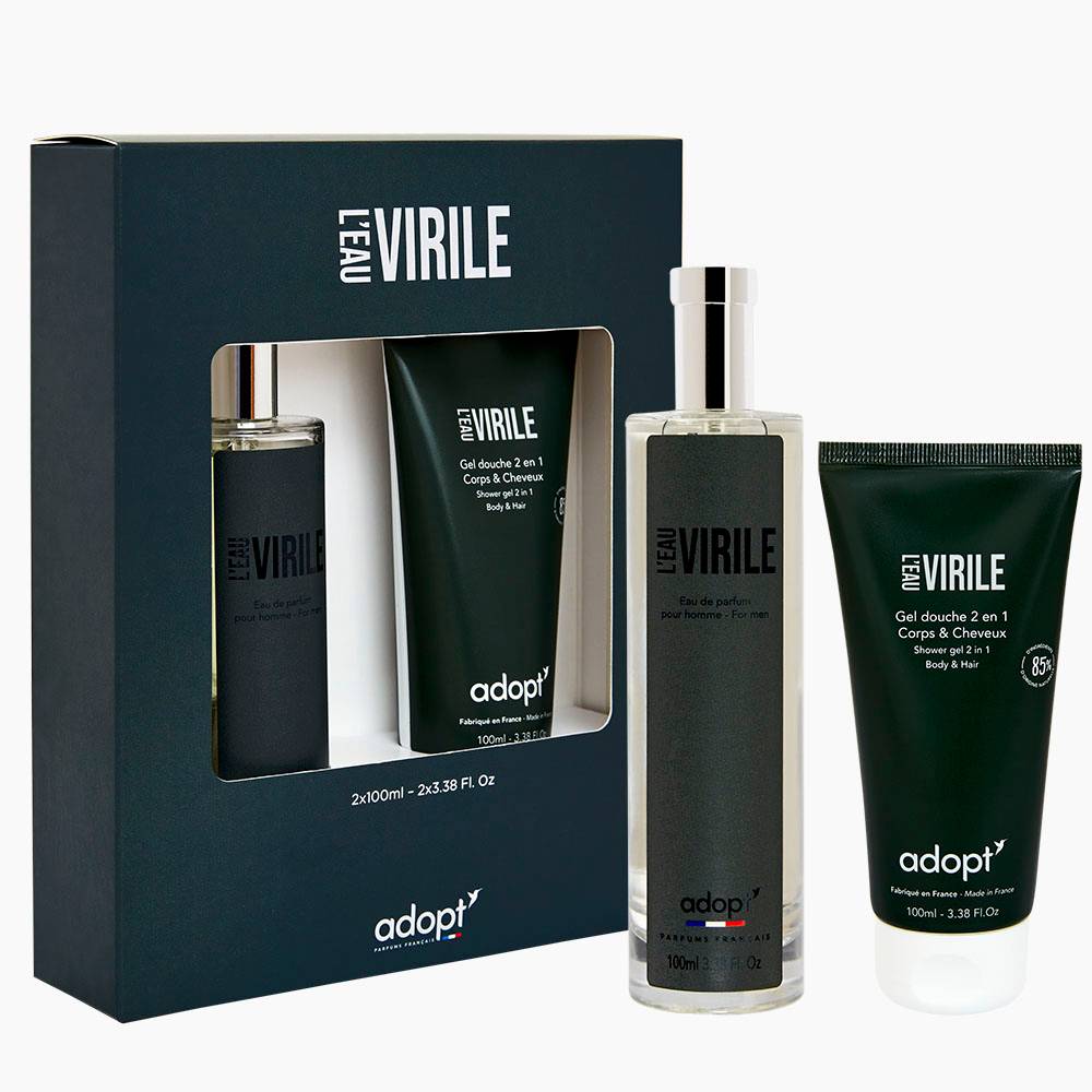 L'eau virile - Coffret eau de parfum 100ml + gel douche